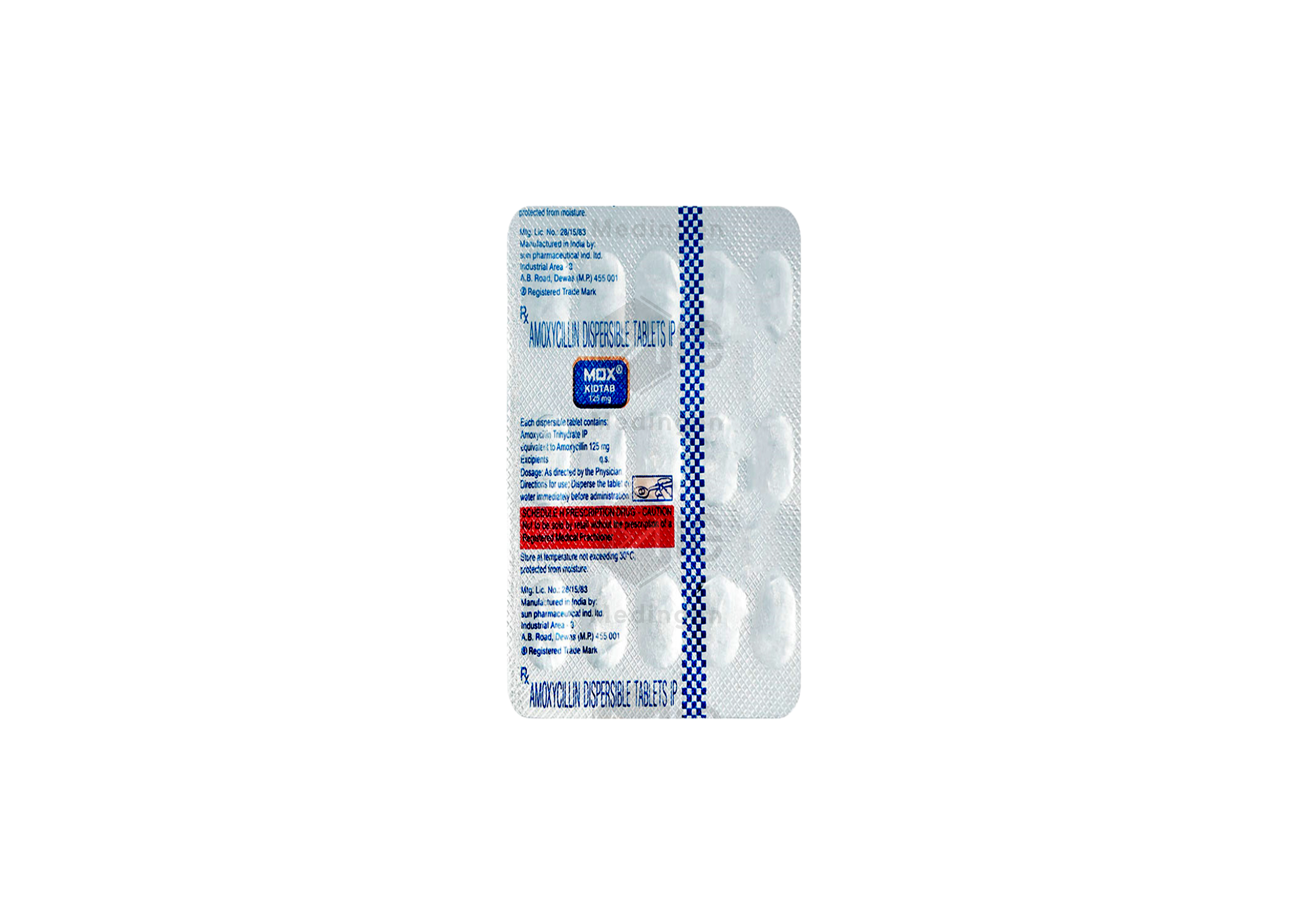 MOX KIDTAB 125MG